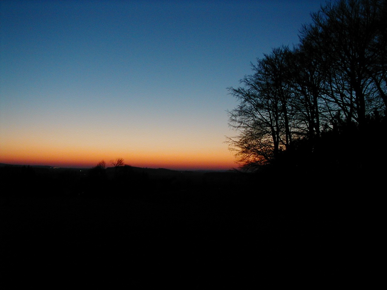 Sonnenuntergang am Benther Berg